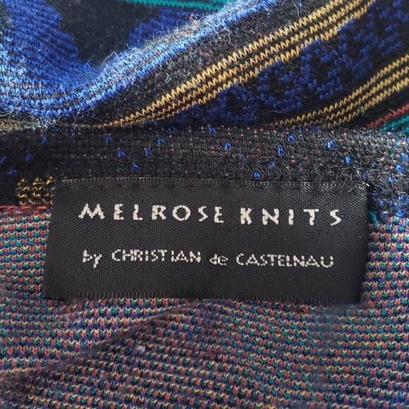 Vintage Top Melrose Knits by Christian De Castlenau Long Sleeve Bohemian Knit - Picture 8 of 8